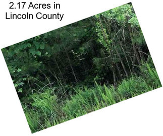 2.17 Acres in Lincoln County