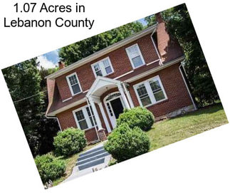 1.07 Acres in Lebanon County