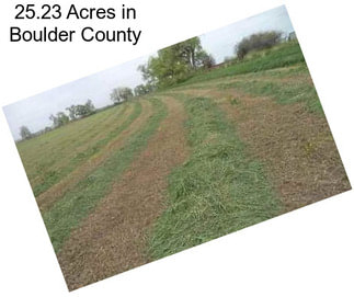 25.23 Acres in Boulder County