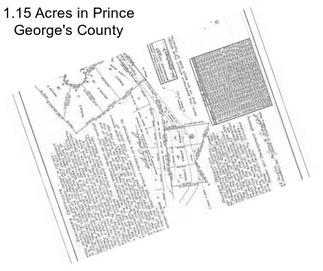 1.15 Acres in Prince George\'s County