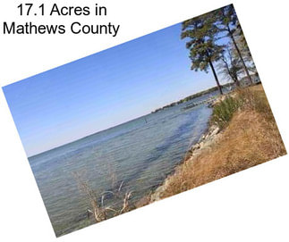 17.1 Acres in Mathews County