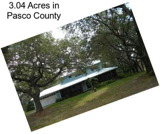 3.04 Acres in Pasco County