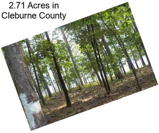 2.71 Acres in Cleburne County