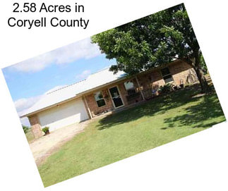 2.58 Acres in Coryell County