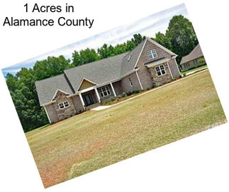 1 Acres in Alamance County