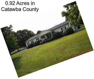 0.92 Acres in Catawba County