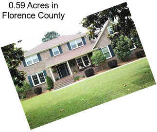 0.59 Acres in Florence County