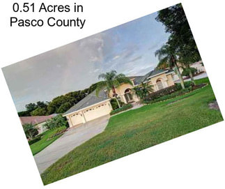 0.51 Acres in Pasco County