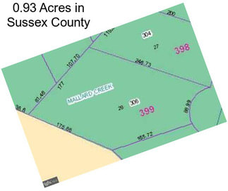 0.93 Acres in Sussex County