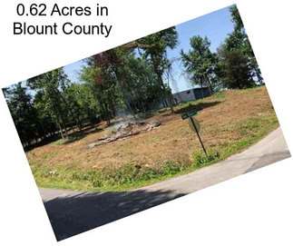 0.62 Acres in Blount County