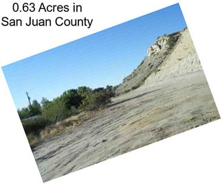 0.63 Acres in San Juan County