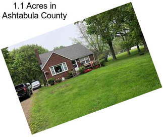 1.1 Acres in Ashtabula County