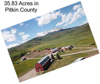 35.83 Acres in Pitkin County