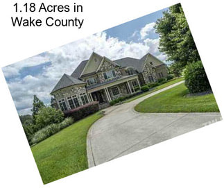 1.18 Acres in Wake County