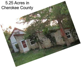 5.25 Acres in Cherokee County