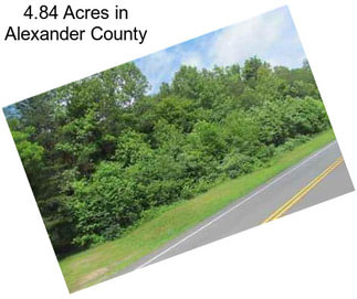 4.84 Acres in Alexander County