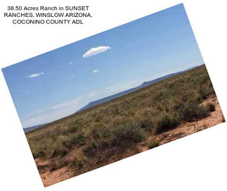 38.50 Acres Ranch in SUNSET RANCHES, WINSLOW ARIZONA, COCONINO COUNTY ADL