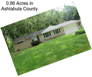 0.86 Acres in Ashtabula County