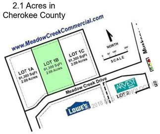 2.1 Acres in Cherokee County