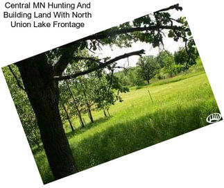 Central MN Hunting And Building Land With North Union Lake Frontage