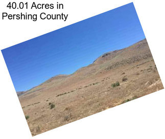 40.01 Acres in Pershing County