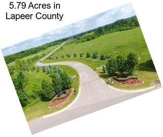 5.79 Acres in Lapeer County