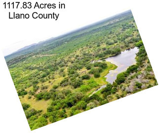 1117.83 Acres in Llano County