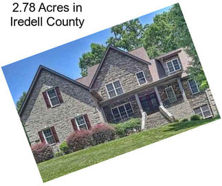 2.78 Acres in Iredell County