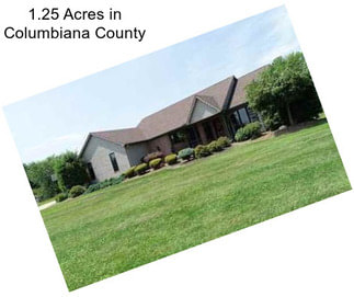 1.25 Acres in Columbiana County