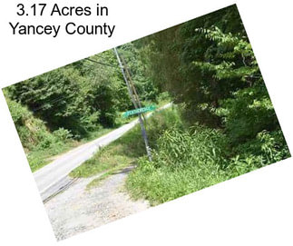 3.17 Acres in Yancey County