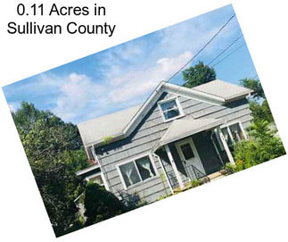 0.11 Acres in Sullivan County