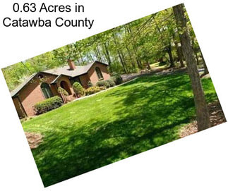 0.63 Acres in Catawba County