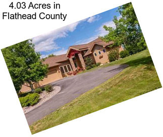 4.03 Acres in Flathead County