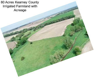 80 Acres Kearney County Irrigated Farmland with Acreage