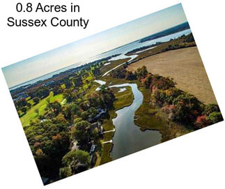 0.8 Acres in Sussex County