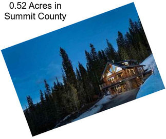 0.52 Acres in Summit County