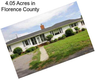 4.05 Acres in Florence County
