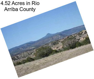 4.52 Acres in Rio Arriba County