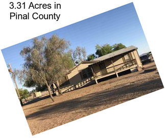 3.31 Acres in Pinal County