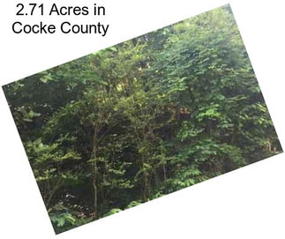 2.71 Acres in Cocke County