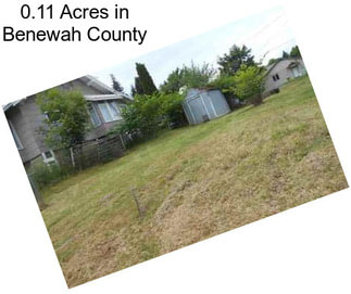 0.11 Acres in Benewah County