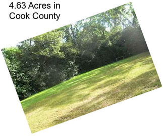 4.63 Acres in Cook County
