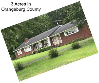 3 Acres in Orangeburg County