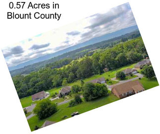 0.57 Acres in Blount County