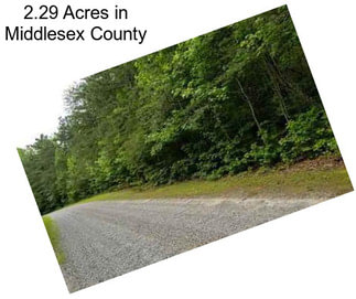 2.29 Acres in Middlesex County