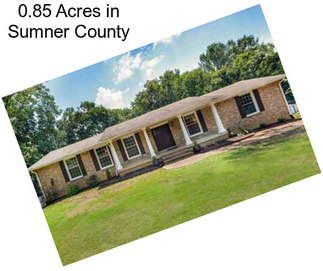 0.85 Acres in Sumner County