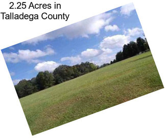 2.25 Acres in Talladega County