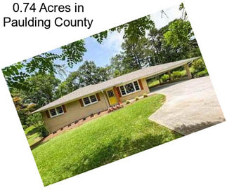 0.74 Acres in Paulding County