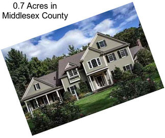 0.7 Acres in Middlesex County