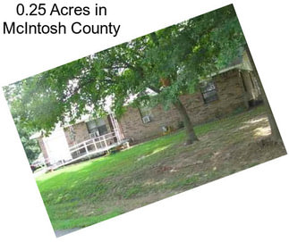 0.25 Acres in McIntosh County